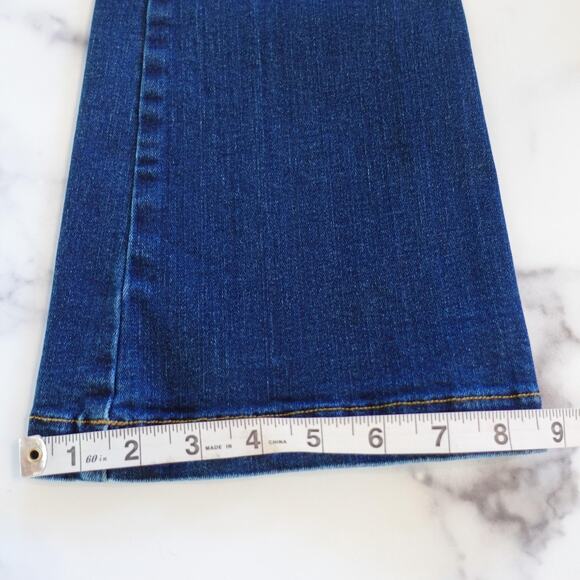 Spanx Jeans Womens XS Blue Dark Wash Bootcut Pull On Stretch Shaping Denim - Picture 7 of 8